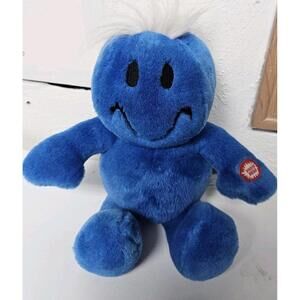 Vtg Dan Dee Blue Smiley Tickle Tickle Wiggle Wiggle Talking